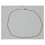 Silver Plated Cable Link Chain Necklace