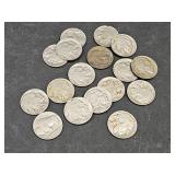 17 Buffalo Nickels
