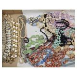Large Lot of Beaded Costume Jewelry