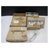 Large Lot of SIlver & Brass Cabinet/Drawer Pulls