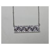 Sterling Silver & Amethyst Necklace