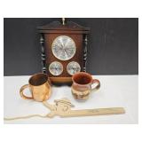 Weather Barometer, Copper Mug, Pottery Mug +