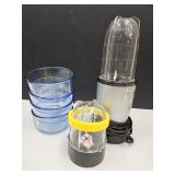 Pyrex Blue  4.5" Bowls, Magic Bullet & Mini Chop