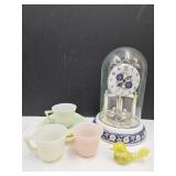 Anniversary Clock Mini Glass Bird & Haxel Atlas