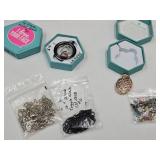 Origami Owl Black Locket & Pineapple Necklace