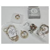 Origami Owl Gold Tone Faces, Chains, Charms