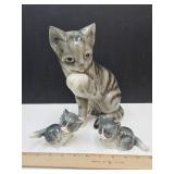 Set  Goebel Cat Statues up to 9.5"Sm. Kitty w/Nic