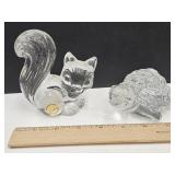 Goebel Squirrel & Turtle Paper Weights