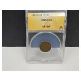 1921 S VF 30 Wheat Penny Authenticated