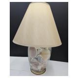 Table Lamp Full of Seashells 25" High