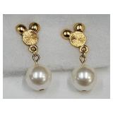 Disney Gold Tone Earrings