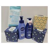 Full / Almost Full Nivea  Lotion &  Kleenex