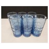 Vintage Anchor Hocking Tartan Highball Glasses