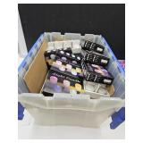 Scissor Lid Tote Full of Candles & Candle Holders