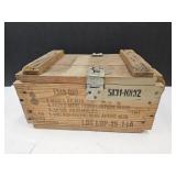 Wooden Ammo Box 15"x10"x8.5"H