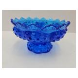 VTG Fenton Hobnail Colonial Glass Candle Holder