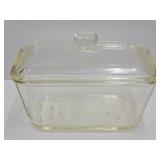 VTG Glass Bake Covered Refrigerator Dish Loaf Pan