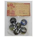 NOS Hopalong Cassidy Straight Shooter Marbles