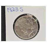 1923 S Silver Peace Dollar Coin