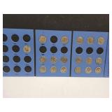 18 Kennedy Half Dollar Coins In Book See Dates