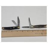 2 Blade Pocket Knives, One Marked Shrade