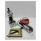 Trouble Light with Cord Reel, Staple Gun & Guide