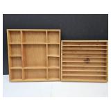 2 Display Boxes Great for minis, 12 & 13in long
