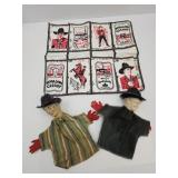 Hopalong Cassidy Hand Puppets & Organizer