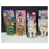 4 McDonalds TY Bears in Packs