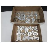 VTG Aluminium Cookie Cutters Witch w/Broom+