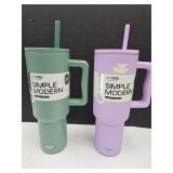 2 New  The TREK 40 OZ Cold 24 Hour Tumblers