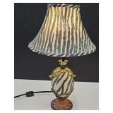 16" h Dresser Lamp Zebra Decor