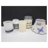 Yankee Candle Shade w Scented Candle & Battery OP