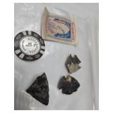 Arrowhead PCS, SO Dakota Indian Patch, Vegas Chip