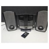 GPX Clock Radio w/Speakers & Remote