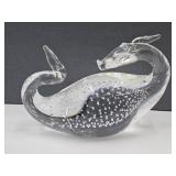 Signed Steuben Crystal Dragon  8" L