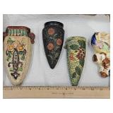 Vintage Lot of  Japan Wall  Pockets