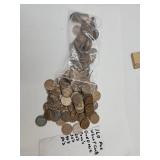 160 Mixed Year Wheat Pennies Coins