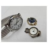 3 Watches  Elgin, Geneva & Timex  All Running
