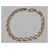 14 k Heavy Gold Bracelet Unisex