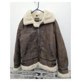 St. John Bays Leather Coat sz XL