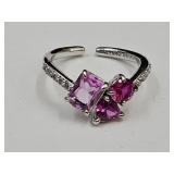 925 Pink Ice Garnet & Pink Spinel Ring