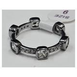 Austrain Crystal Ring Sz. 9