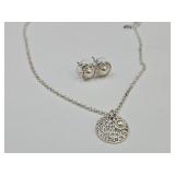 Vera Bradley Sterling Silver Plated Earring/Neck.