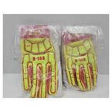 2 Pair Industrial Gloves SM& XL