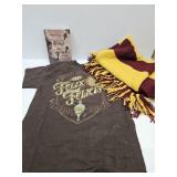 Harry Potter Scarf, T-shirt sz M, & Diary