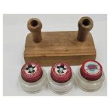 Hopalong Pen Holder && Paint Jar Bottles w Lids
