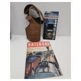 35cent Railroad bk, Gun holster & Compass