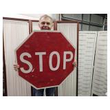 30" STOP Metal Sign