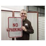 12 x 18" NO PARKING Metal Sign